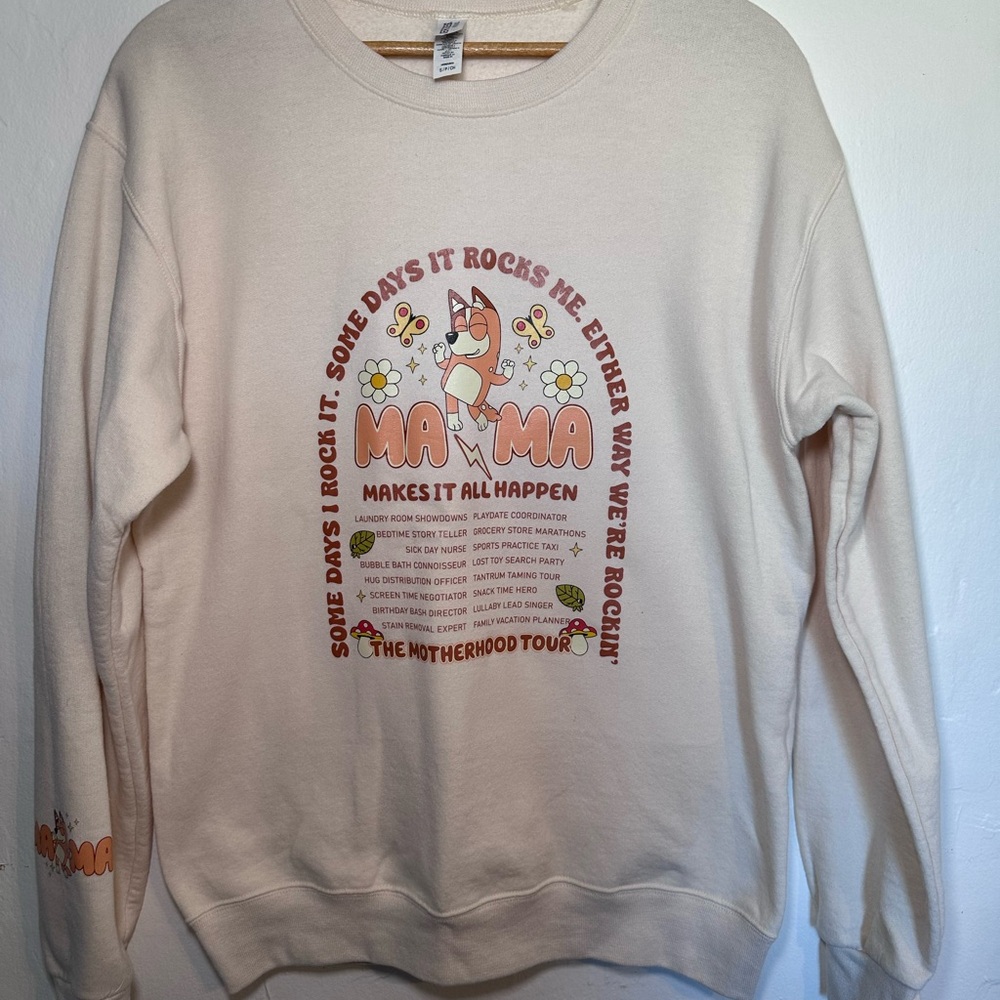 Cream Graphic Sweatshirt